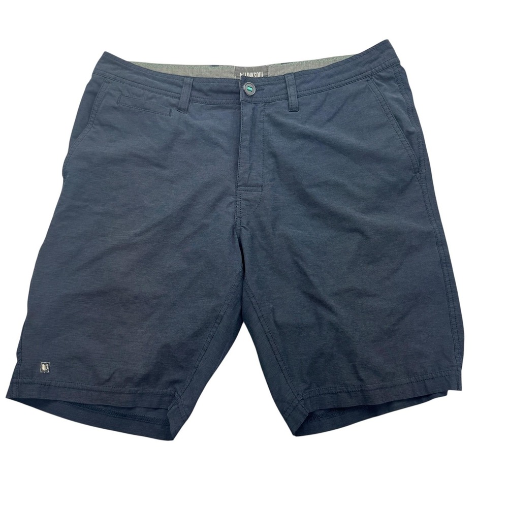 Linksoul Shorts Mens 34 Blue Golf Chino Stretch Performance Casual Walk Shorts